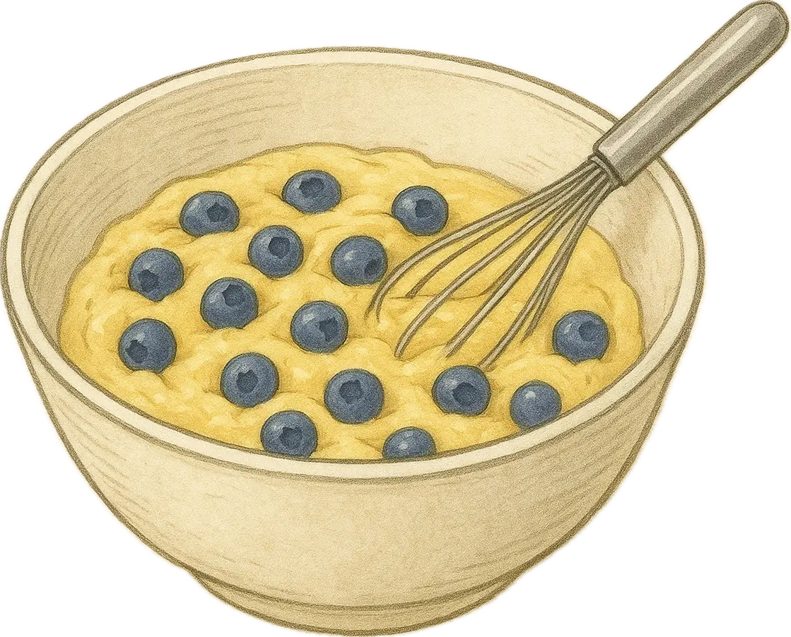 ブルーベリーマフィンの手順イメージ